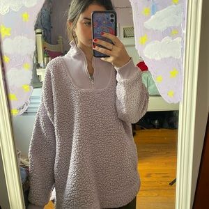 Purple Sherpa Fleece